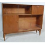 VINTAGE RETRO MID CENTURY TEAK WOOD BOOKCASE CABINET