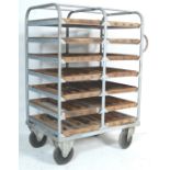 LARGE RETRO VINTAGE INDUTRIAL FACTORY TROLLEY