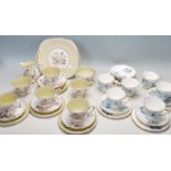 TWO VINTAGE 20TH CENTURY SIX PERSON TEA SETS