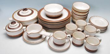 LARGE MID CENTURY DENBY STONEWARE DINNER SERVICE