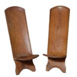TWO EARLY 20TH CENTURY AFRICAN BIRTHING CHAIRS
