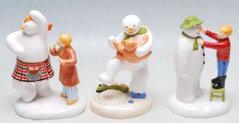 THE SNOWMAN - COALPORT - COLLECTION OF THREE BOXED FIGURES