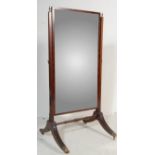 REGENCY REVIVAL MAHOGANY CHEVAL MIRROR