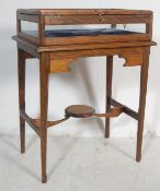 EDWARDIAN STYLE GLAZED BIJOUTERIE CABINET TABLE DISPLAY