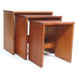 VINTAGE RETRO 20TH CENTURY TEAK WOOD NEST OF TABLES