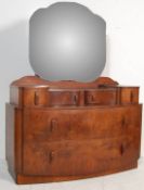 1930’S ART DECO WALNUT CHEST DRESSING TABLE