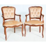 TWO 20TH CENTURY FRENCH LOUIS XVI STYLE DINING CHAIRS