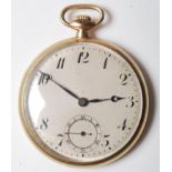 1930'S 9CT GOLD SWISS MOVEMENT POCKET WATCH