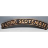 20TH CENTURY CAST IRON ' FLYING SCOTSMAN ' WALL PLAQUE SIGN