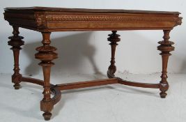 EARLY 20TH CENTURY FRENCH OAK EXTENDABLE DINING TABLE