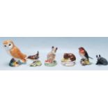 COLLECTION OF VINTAGE BESWICK FIGURES IN THE FORM OF WOODLAND ANIMALS.