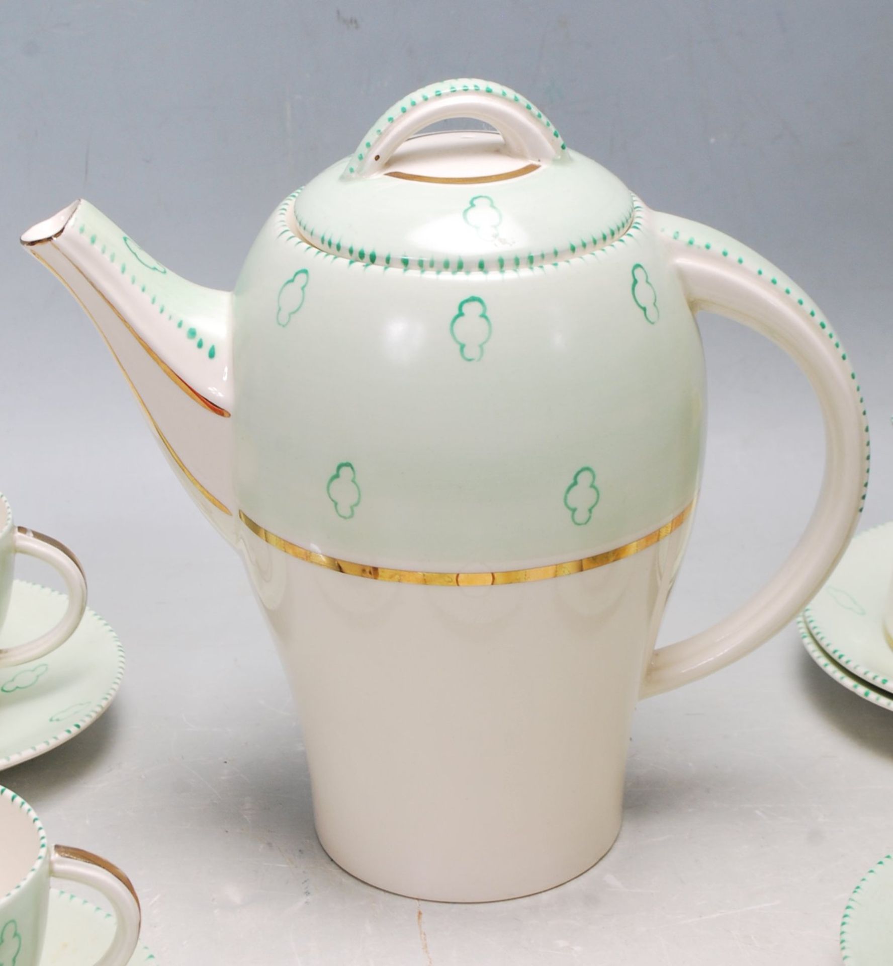 EARLY 20TH CENTURY ART DECO TAMSWARE TEA SERVICE - Image 6 of 10