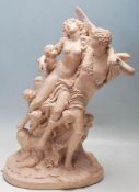 CUPID AND PSYCHE - AFTER CLODION - CLAUDE MICHEL - GROUP FIGURINES SCULPTURE