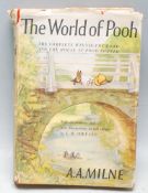 THE WORLD OF POOH - AA MILNE - 1958 FIRST EDITION WITH DUST COVER