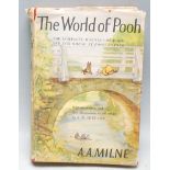 THE WORLD OF POOH - AA MILNE - 1958 FIRST EDITION WITH DUST COVER