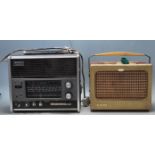 TWO RETRO MID CENTURY AND LATER PORTABLE RADIOS - SONY CRF-160 - SKY QUEEN
