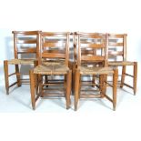 SET OF SIX EARLY 20TH CENTURY ECCLESIASTICAL CHAPEL DINING CHAIRS