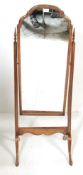 QUEEN ANNE MAHOGANY CHEVAL DRESSING MIRROR