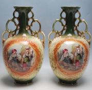 19TH CENTURY VICTORIAN CERMAIC VASES