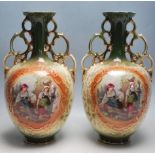 19TH CENTURY VICTORIAN CERMAIC VASES