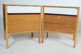 PAIR OF RETRO VINTAGE G PLAN BEDSIDE CABINETS