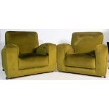 PAIR OF ART DECO RETRO VINTAGE 1930S CLUB CHAIRS