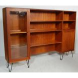 RETRO VINTAGE 20TH CENTURY G-PLAN TEAK WOOD BOOKCASE ON HAIRPIN LEGS