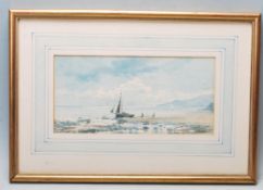 ANTIQUE W J WADHAM WATER COLOUR PAINTING