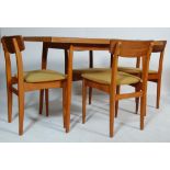 1970’S FORMICA TOP DINING TABLE AND FOUR CHAIRS