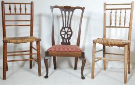 CHIPPENDALE WHEELBACK NURSING CHAIRS AND OTHERS