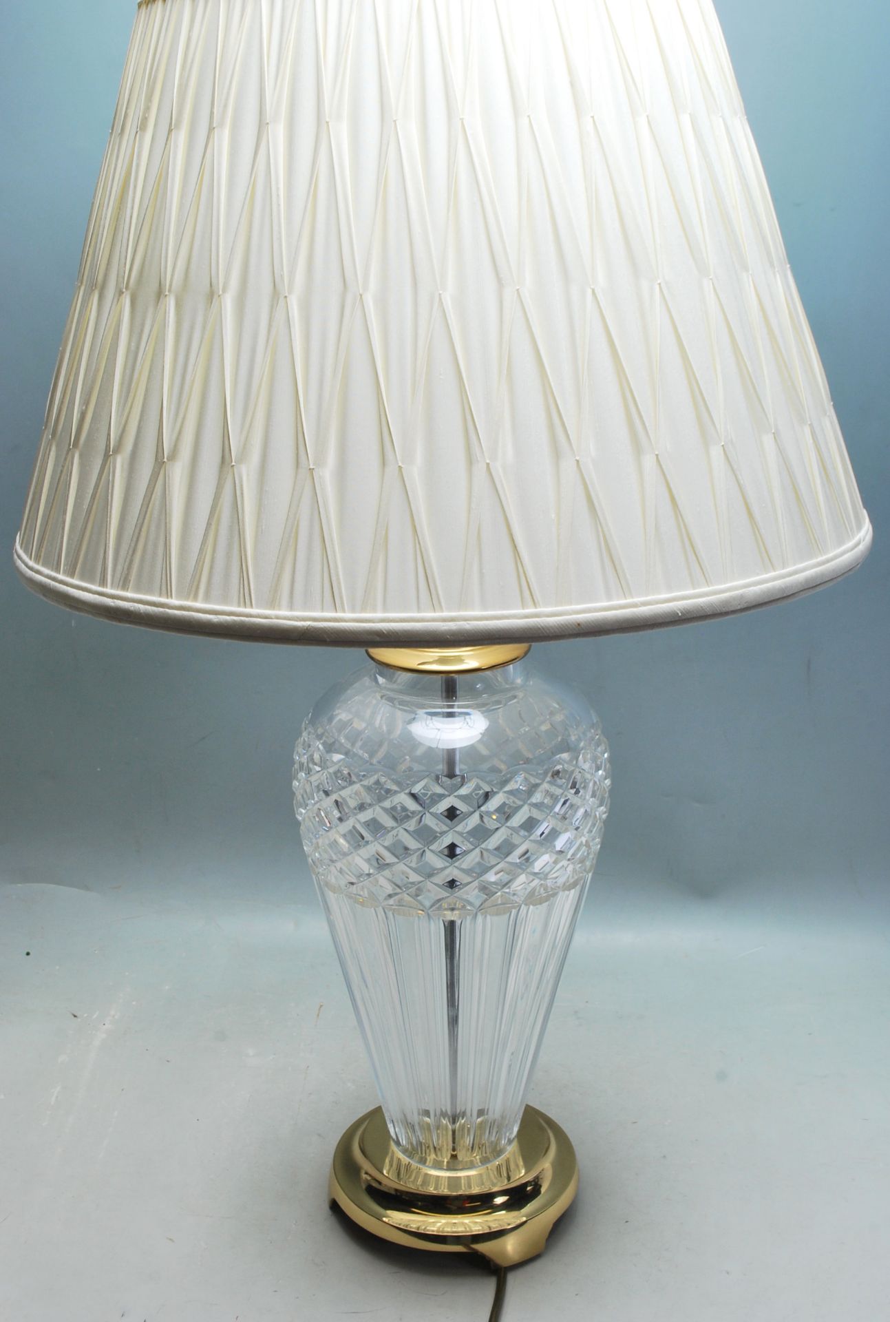 WATERFORD CRYSTAL BELLINE TABLE LAMP WITH SHADE - BOXED
