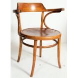 1950’S BENTWOOD CAFE CHAIR WITH SHAPED ELBOW RESTS