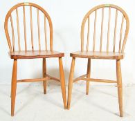 VINTAGE RETRO 20TH CENTURY ERCOL BEECH AND ELM DINING CHAIRS