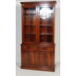 ANTIQUE STYLE GEORGIAN REVIVAL LIBRARY BOOKCASE
