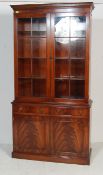 ANTIQUE STYLE GEORGIAN REVIVAL LIBRARY BOOKCASE