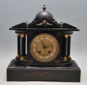 ANTIQUE VICTORIAN SLATE MANTEL CLOCK