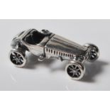 STANMPED 930 SILVER FIGURINE OF AN ART DECO ERA MOTOR CAR