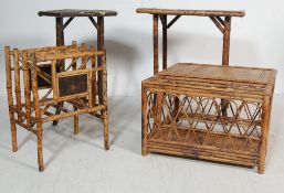 COLLECTION OF 19TH CENTURY VICTORIAN AESTHETIC MOVEMENT BAMBOO FURNITURE