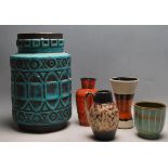 COLLECTION OF RETRO VINTAGE WEST GERMAN STUDIO ART POTTERY