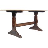 ERCOL OLD COLONIAL OAK REFECTORY DINING TABLE