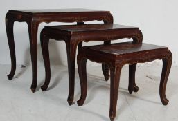 20TH CENTURY ANTIQUE STYLE CHINESE NEST OF TABLES