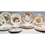 COLECTION OF VICTORIAN AESTHETIC MOVEMENT PLATES