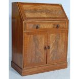 ANTIQUE GEORGIAN STYLE WALNUT BOOKCASE BUREAU