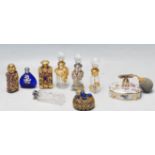 COLLECITON OF NINE VINTAGE PERFUME BOTTLES