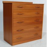 RETRO VINTAGE 1970S DANISH INSPIRED TEAK WOOD CHEST OF DRAWERS