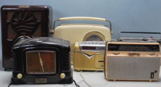 SIX VINTAGE RETRO 20TH CENTURY RADIOS