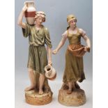 TWO 20TH CENTURY ROYAL DUX CERAMIC FIGURINES