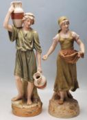 TWO 20TH CENTURY ROYAL DUX CERAMIC FIGURINES