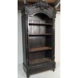 19TH CENTURY FRENCH EBONISED WALNUT ARMOIRE