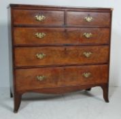 ANTIQUE GEORGIAN MAHOGANY CHEST OF DRAWERS